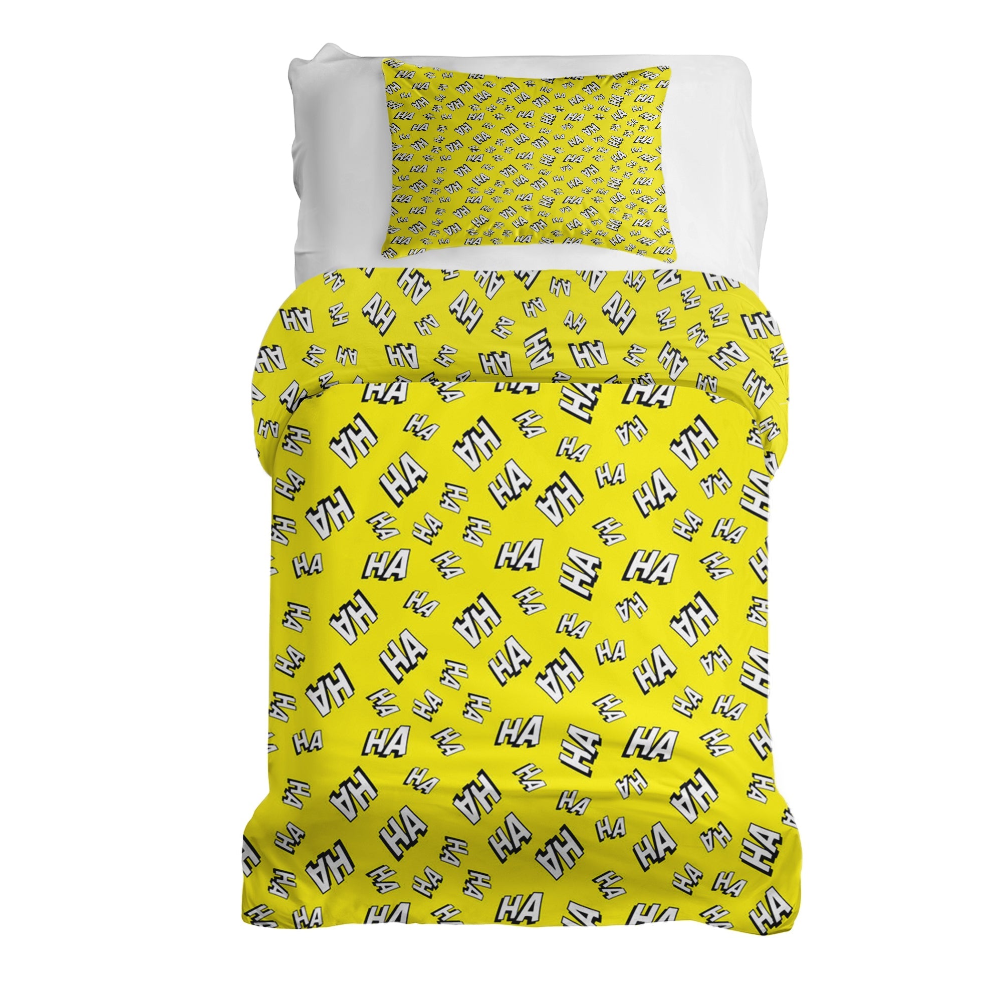 Couette de thérapie Ensemble de literie Jaune Ha Ha