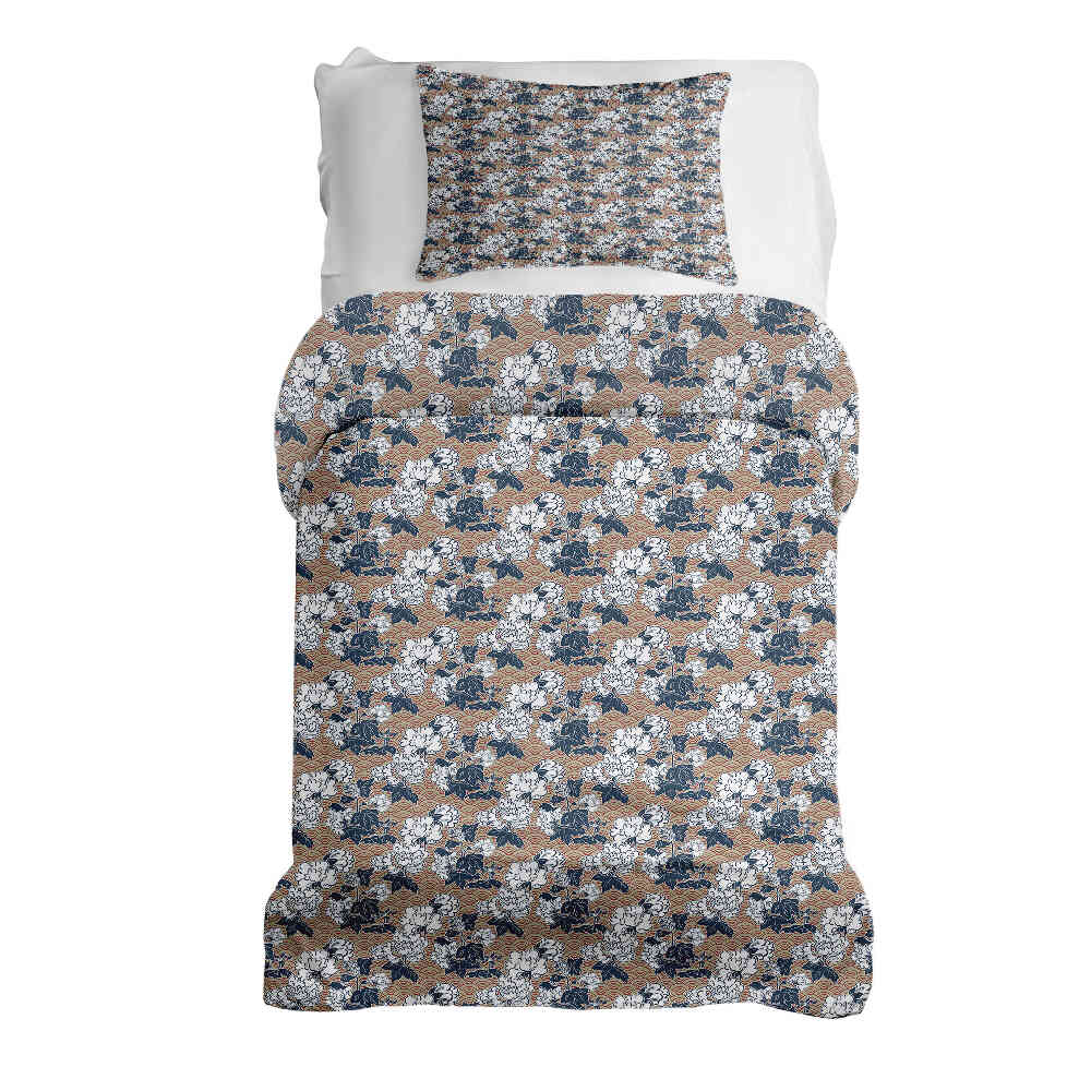Original Therapiedecke - Ensemble de literie en coton avec fleurs
