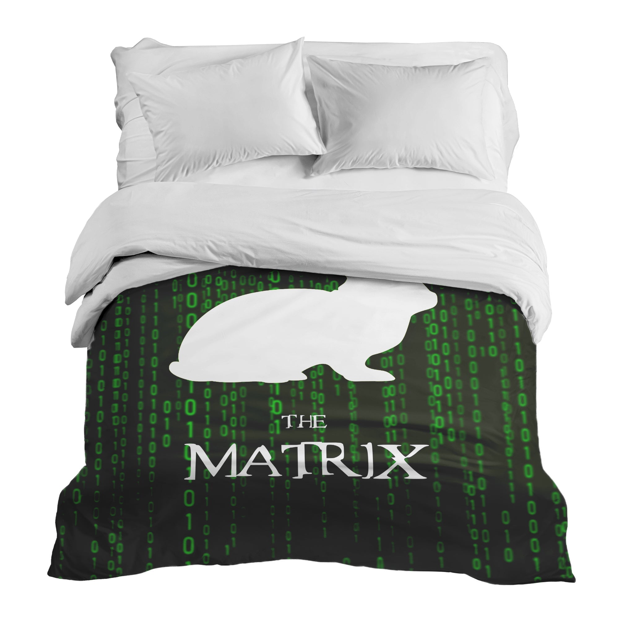 Couverture thérapeutique originale - Housse en coton Code Matrix Vert