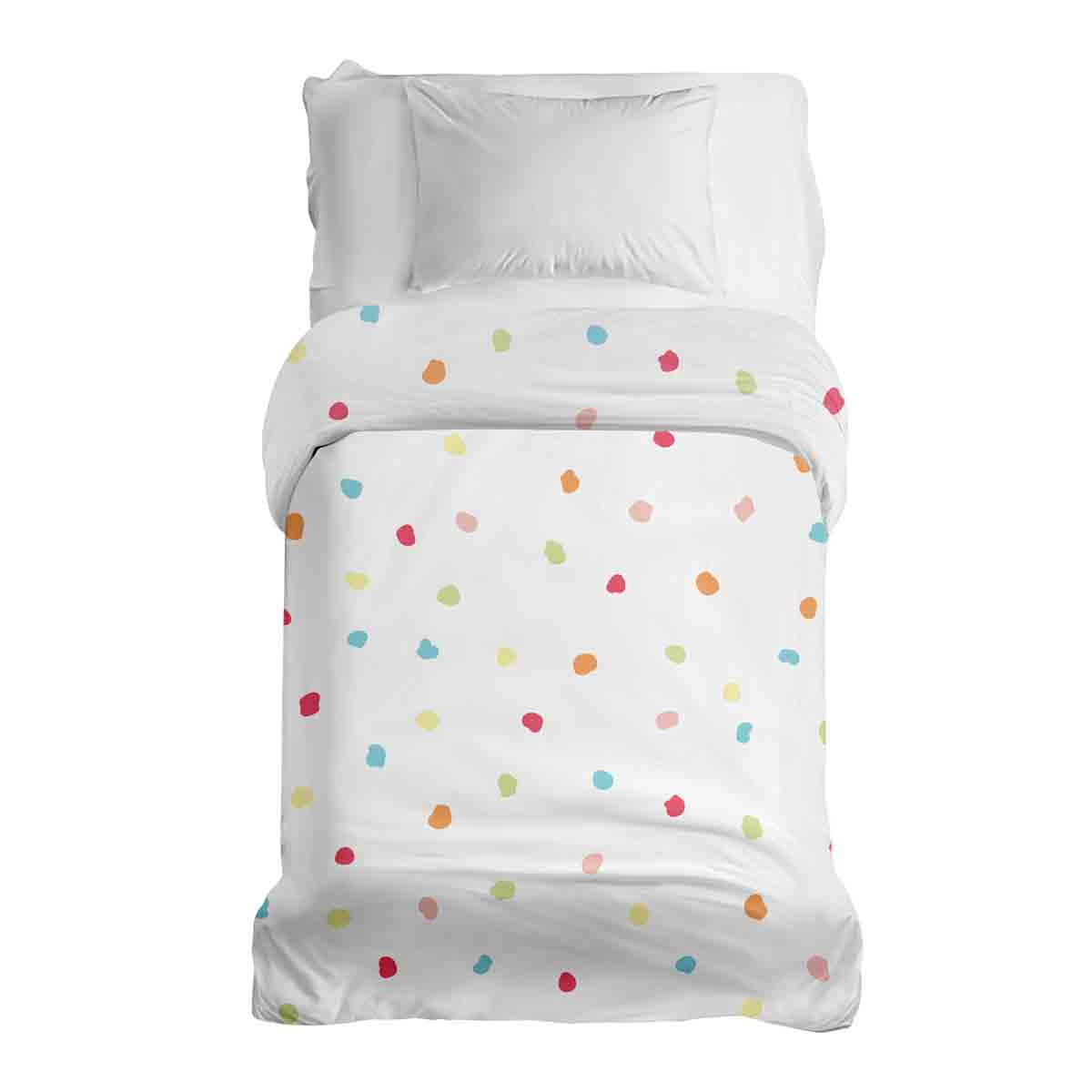 Couverture thérapeutique originale - Housse en coton à pois colorés