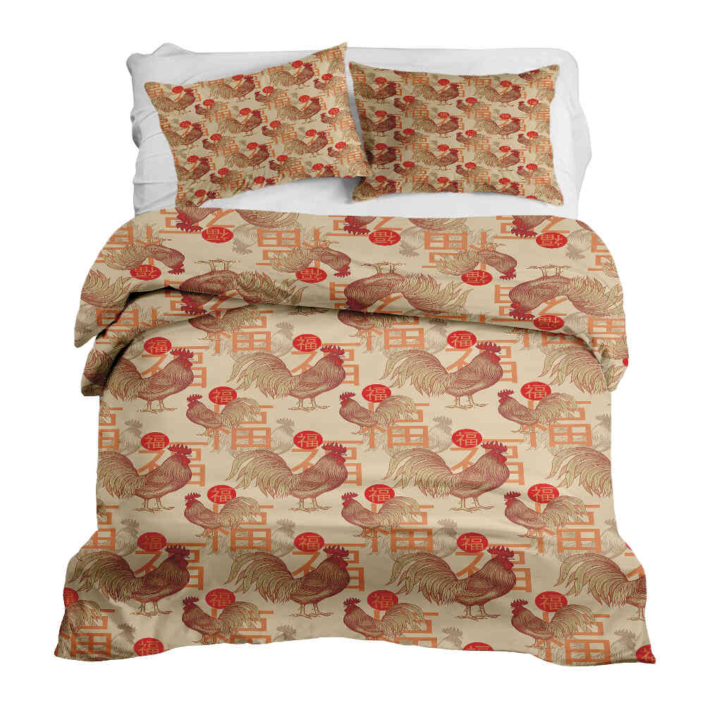 Original Therapiedecke - Ensemble de literie en coton Coq chinois