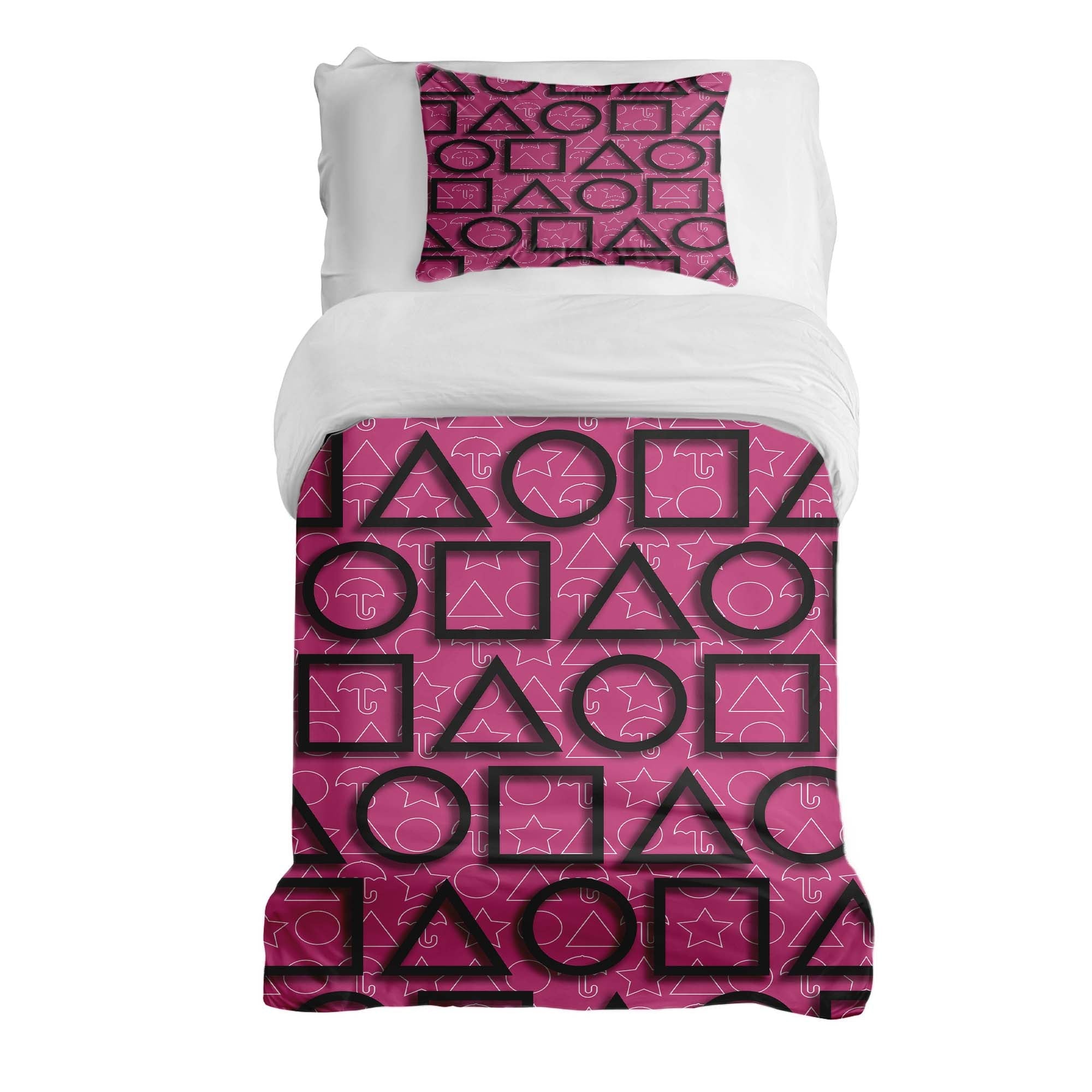 Original Therapiedecke - Ensemble de literie en coton Pink Squid