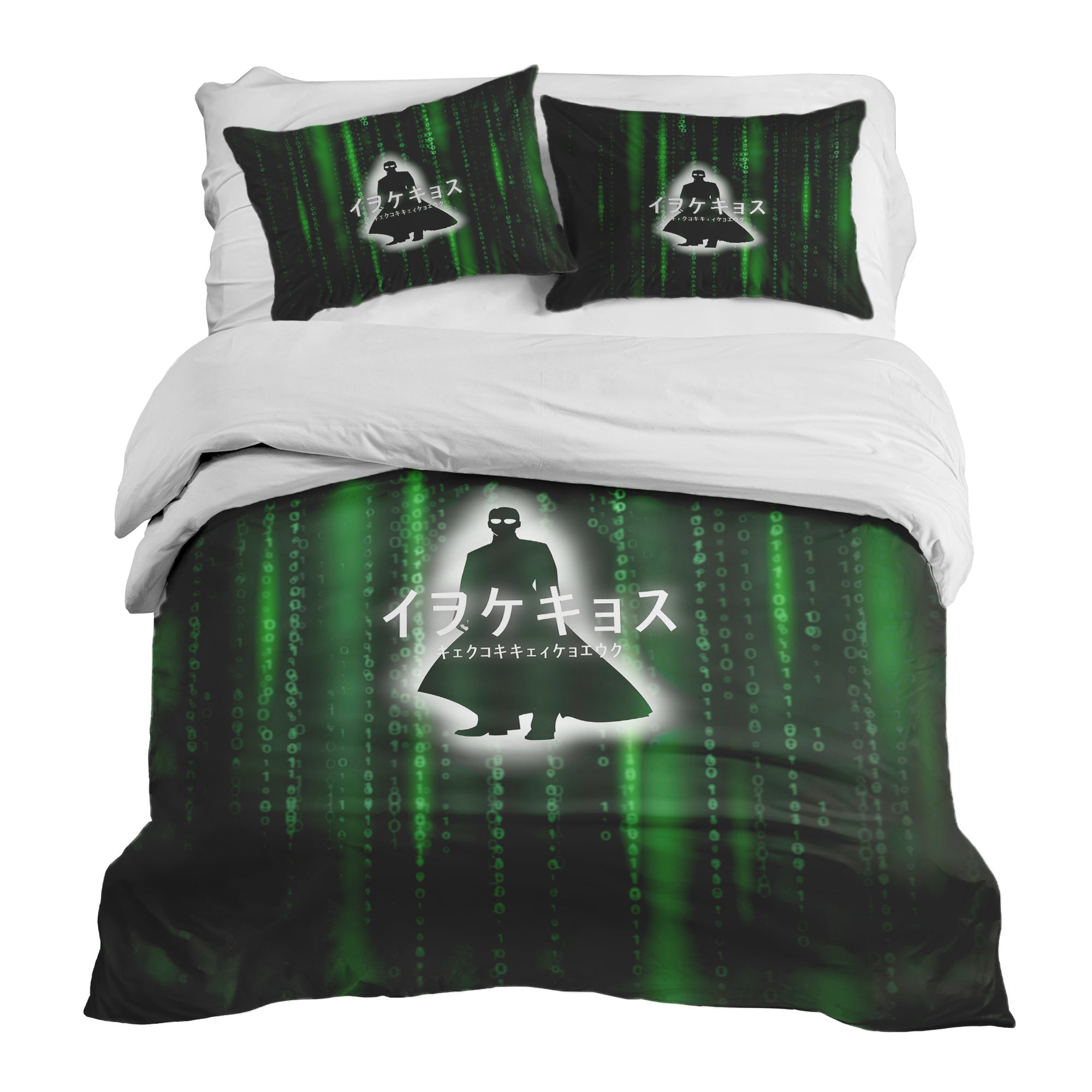Couverture Thérapeutique Originale TD - Ensemble de Literie en Coton Vert Code Numérique