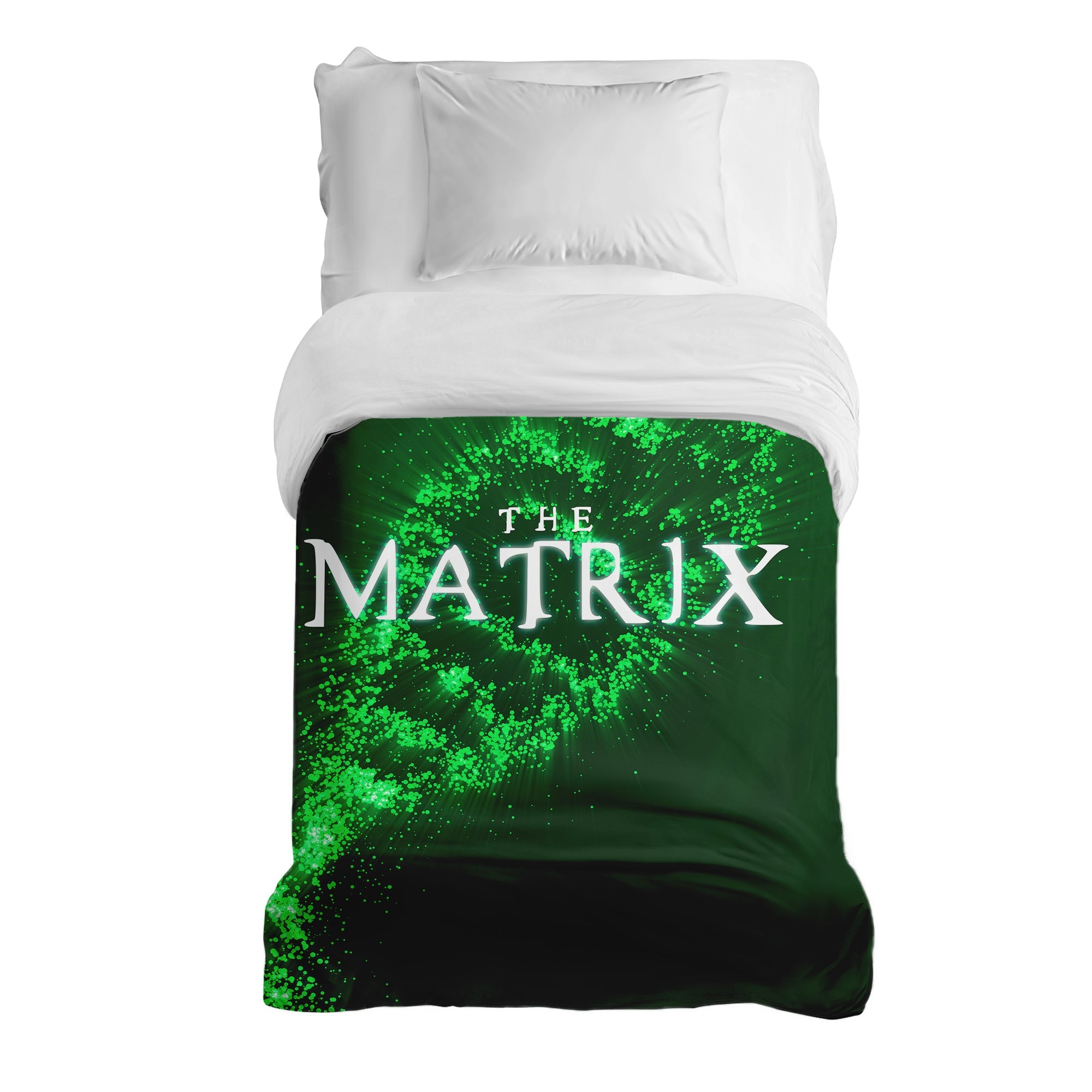 Couverture thérapeutique originale - Housse en coton verte Matrix DNA