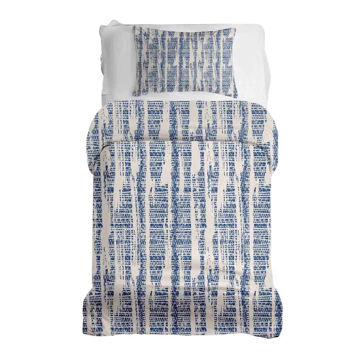 Original Therapiedecke - Ensemble de literie en coton avec motif bleu