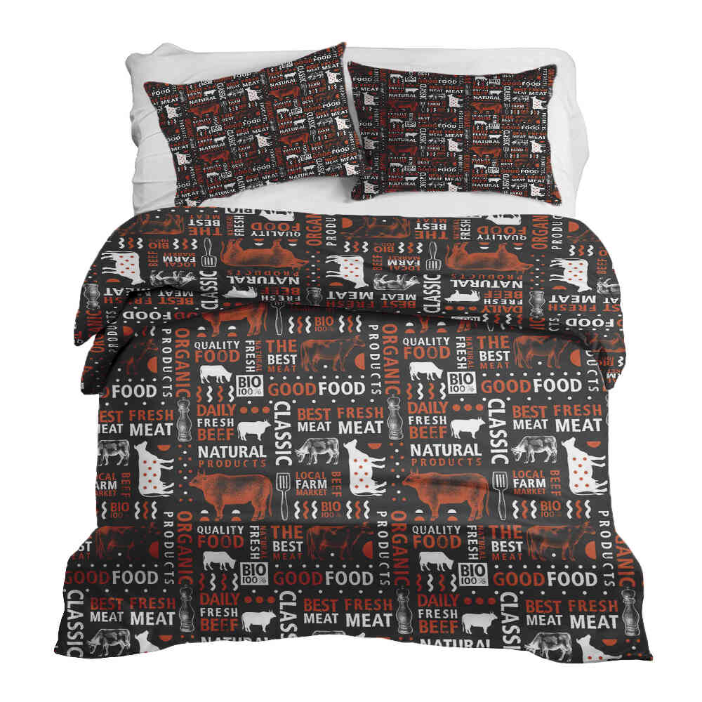 Original Therapiedecke - Ensemble de literie en coton Meat Lover