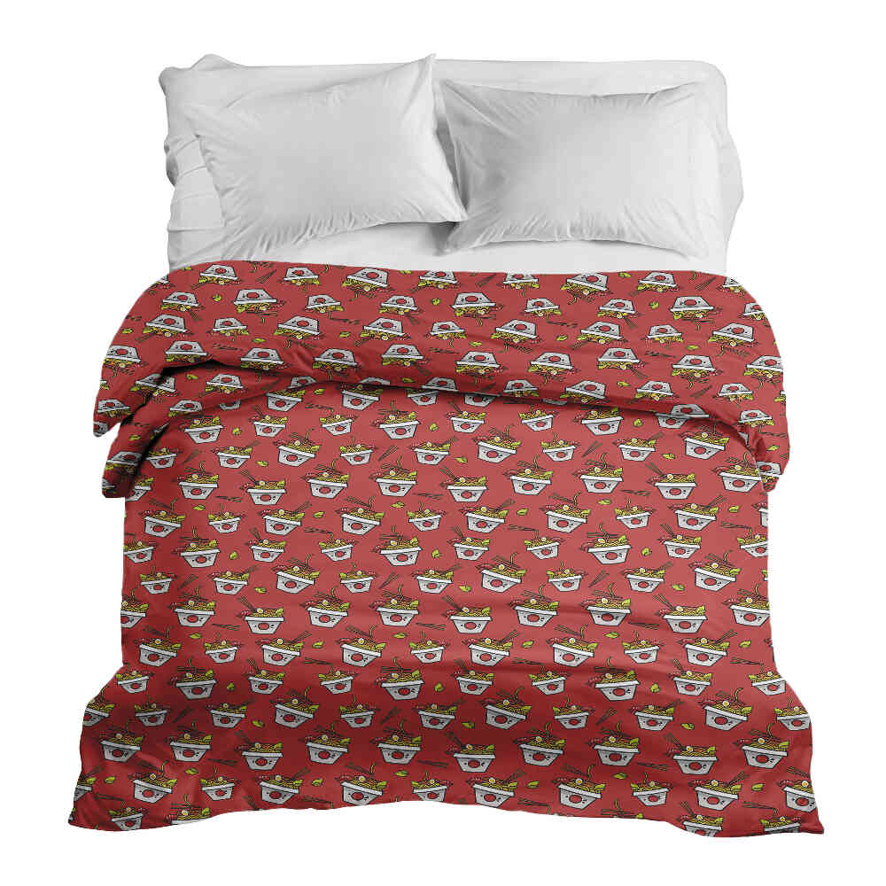 Couverture thérapeutique originale - Housse en coton rouge à emporter