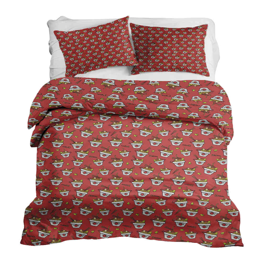 Original Therapiedecke - Ensemble de literie en coton Rouge Take-away