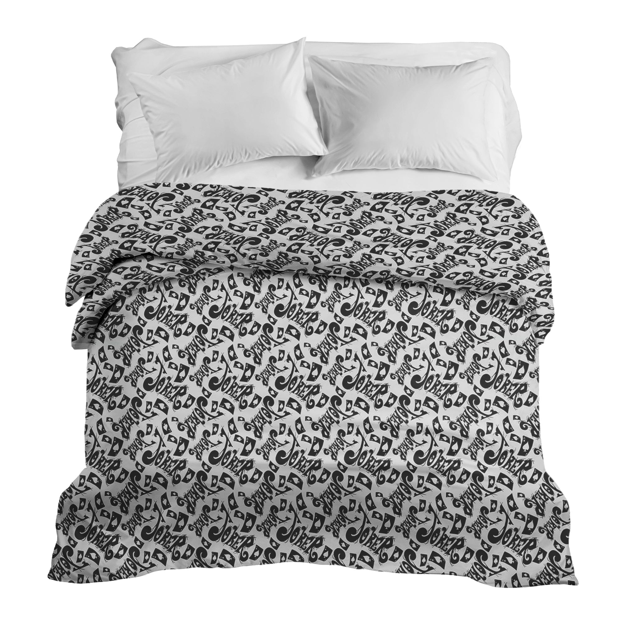 Couverture thérapeutique originale - Housse en coton Inscription en noir Joker