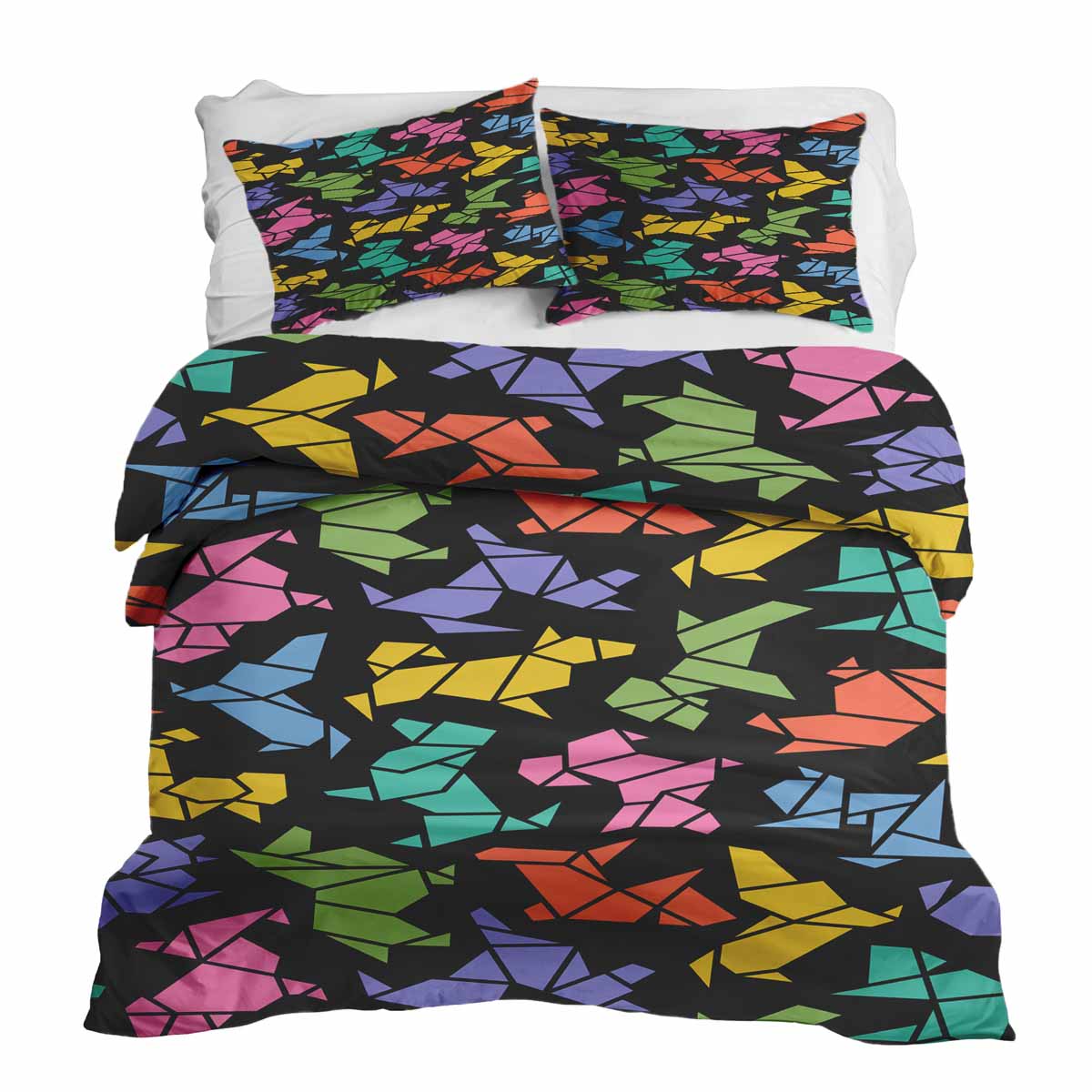 Original Therapiedecke - Ensemble de literie en coton Chien Origami