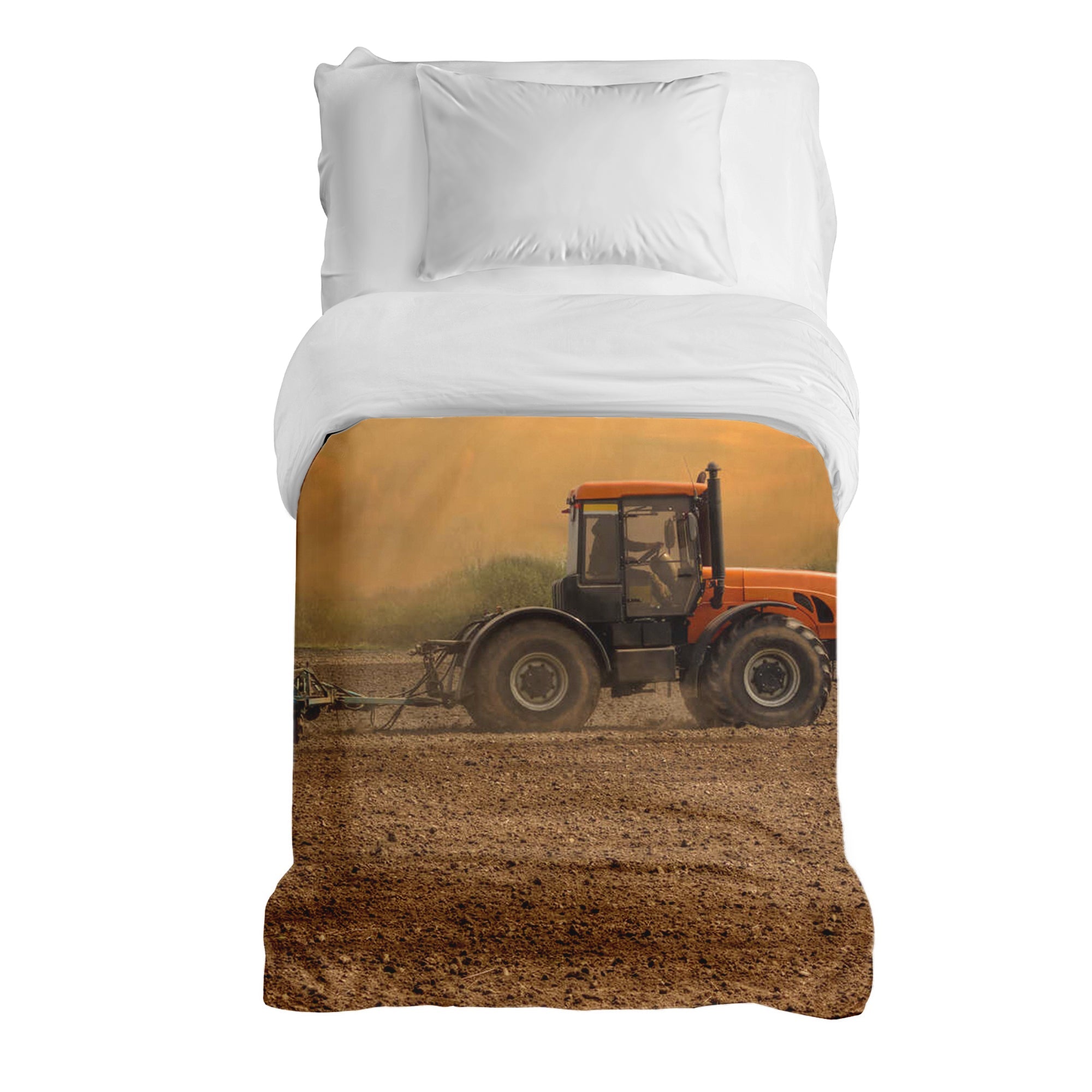 Couverture thérapeutique originale - Housse en coton Tracteur avec remorque