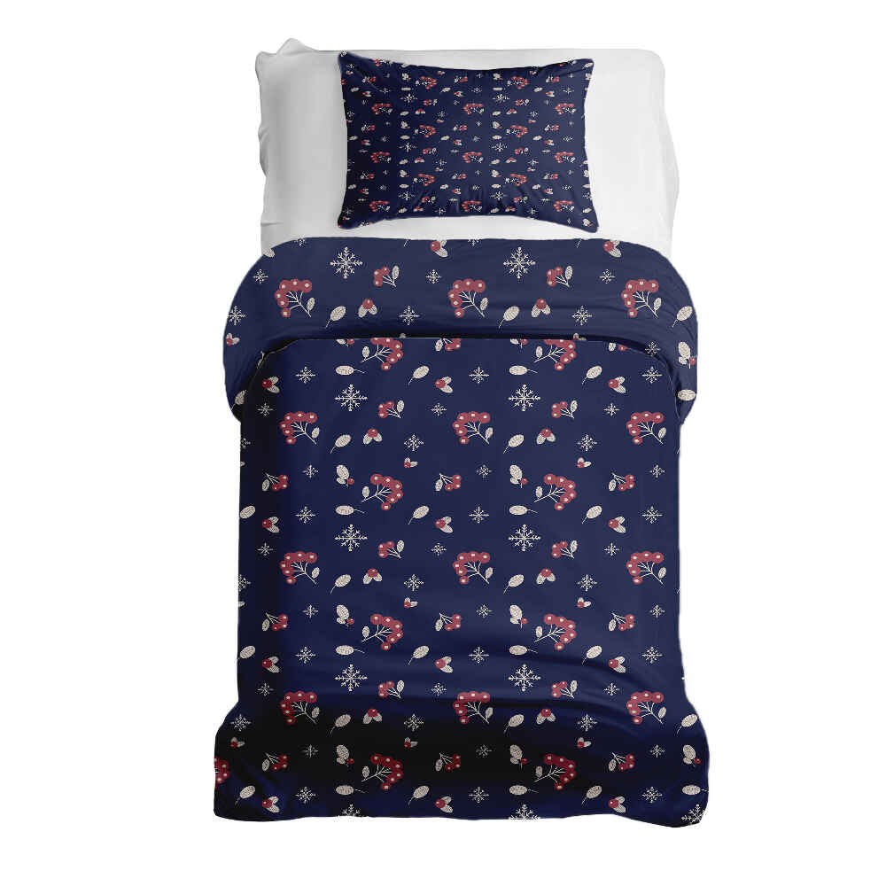 Original Therapiedecke - Ensemble de literie en coton bleu groseille