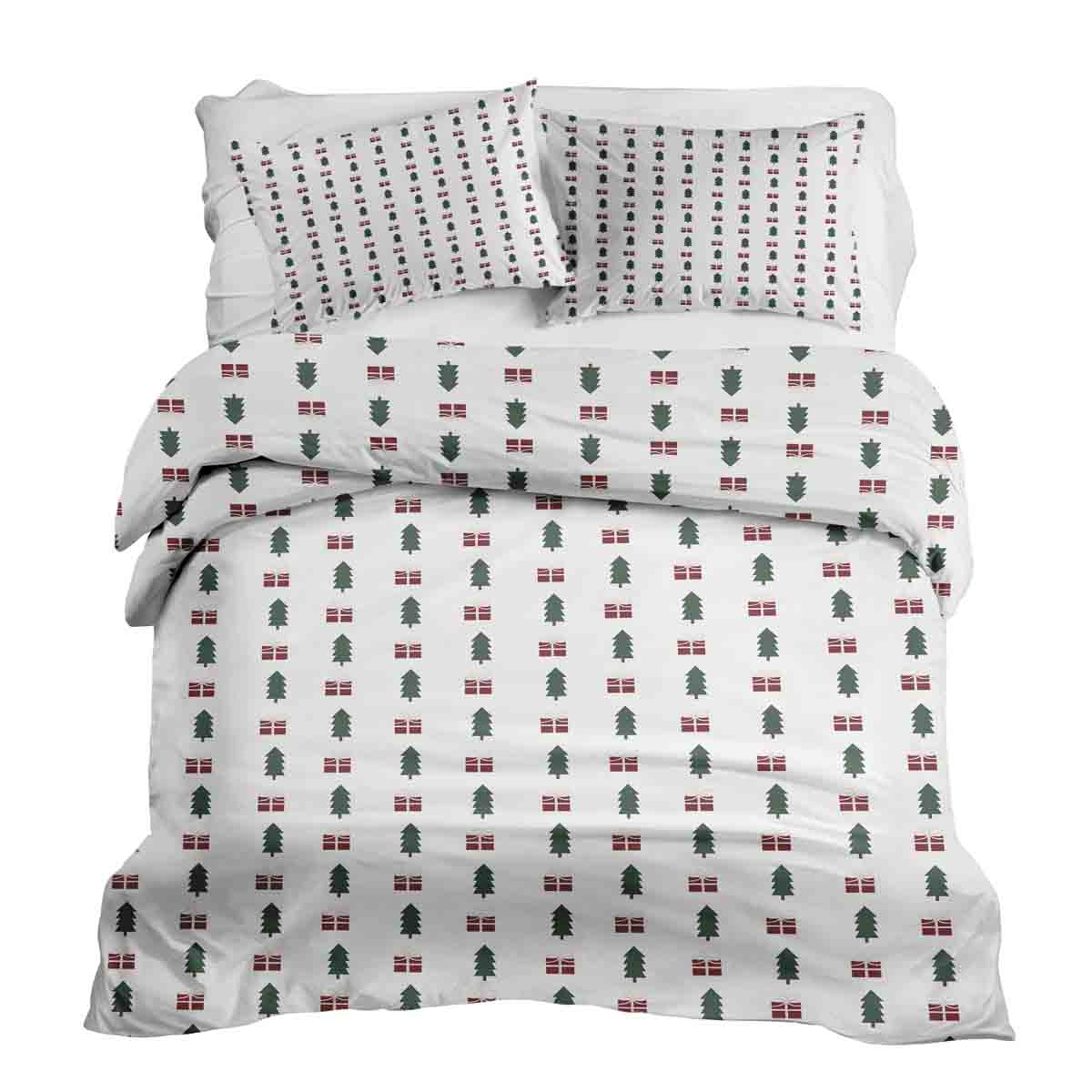 Ensemble de linge de lit couverture thérapeutique ambiance de Noël