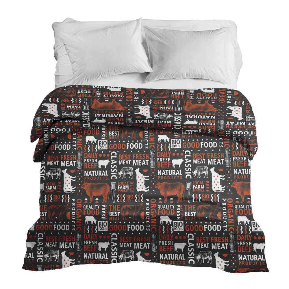 Couverture thérapeutique originale - Housse en coton Meat Lover