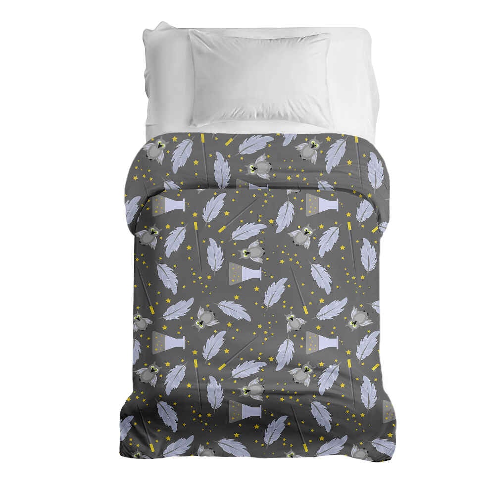 Couverture thérapeutique originale - Housse en coton noire baguette magique