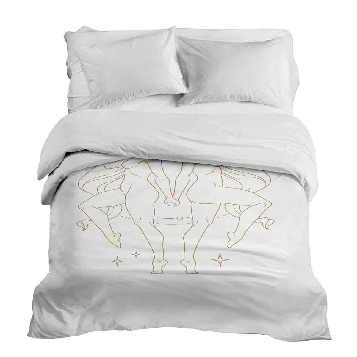Couverture thérapeutique originale - Housse en coton Constellation Gémeaux