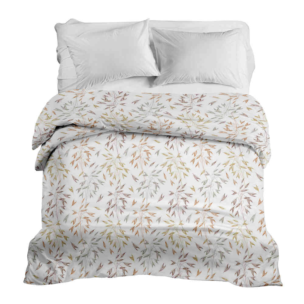 Couverture thérapeutique originale - Housse en coton avec de délicates branches colorées
