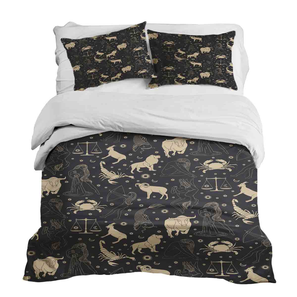 Original Therapiedecke - Ensemble de literie en coton Noir Constellations