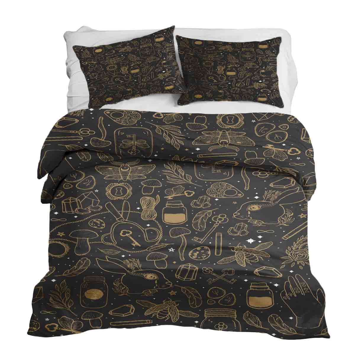 Original Therapiedecke - Ensemble de literie en coton Noir Magie