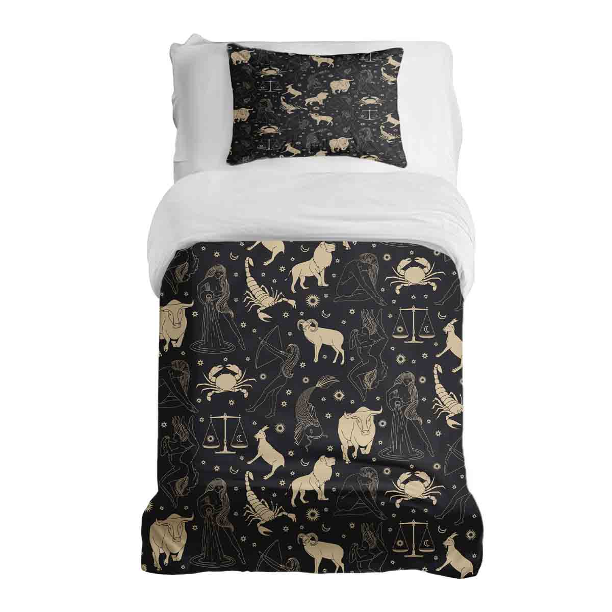 Original Therapiedecke - Ensemble de literie en coton Noir Constellations