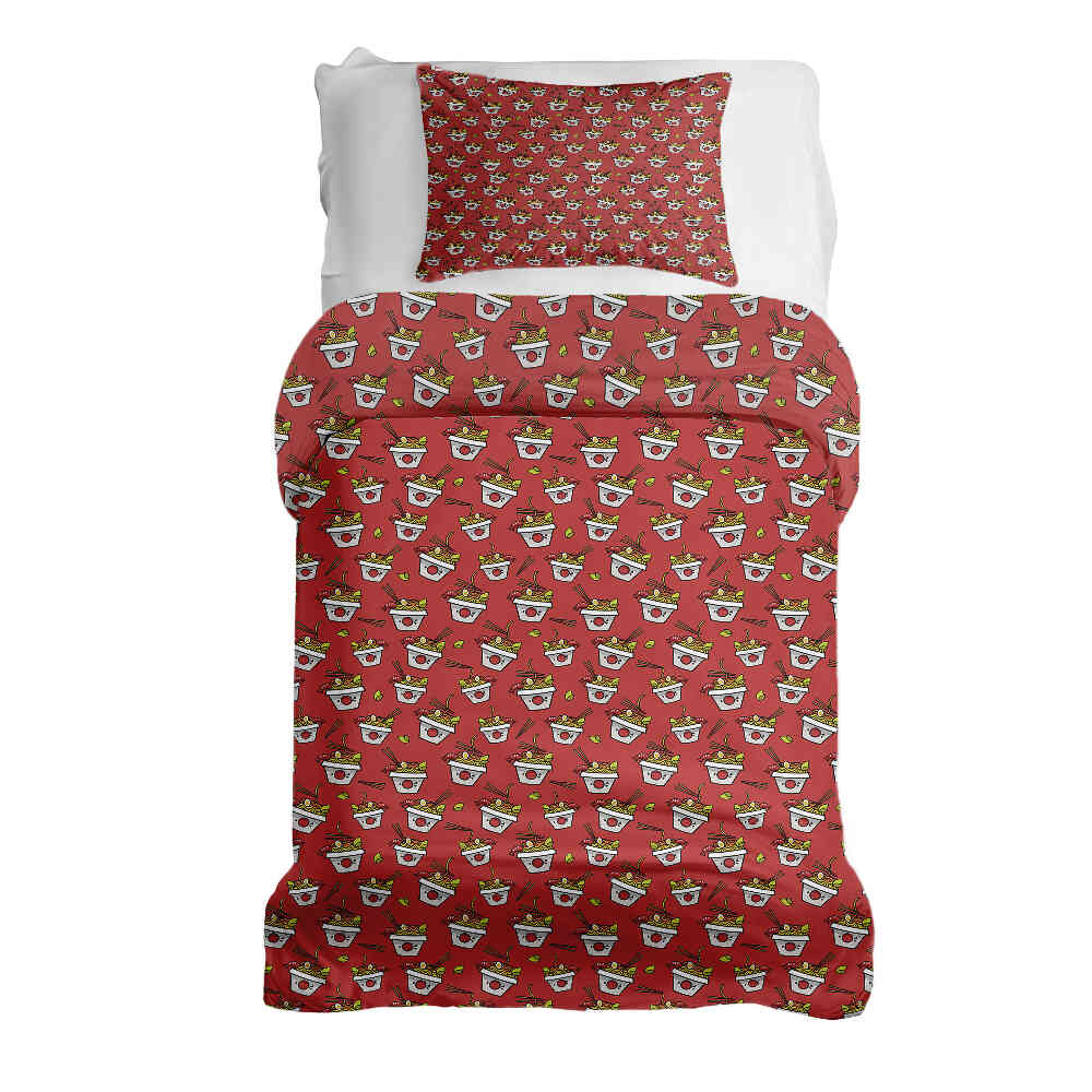Original Therapiedecke - Ensemble de literie en coton Rouge Take-away