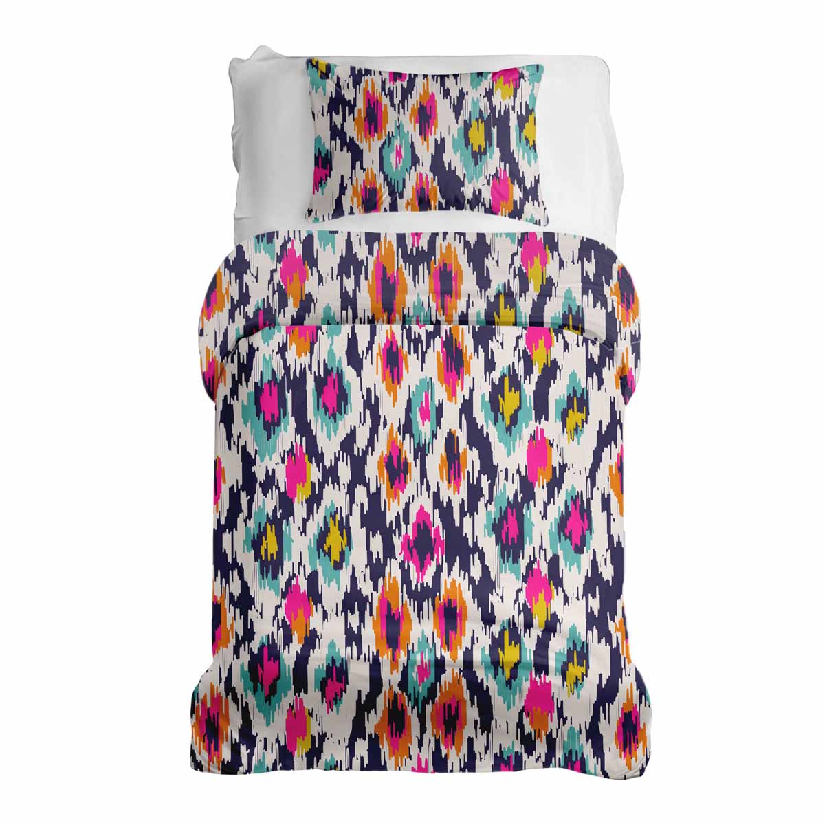 Original Therapiedecke - Ensemble de literie en coton Multicolore avec imprimé léopard