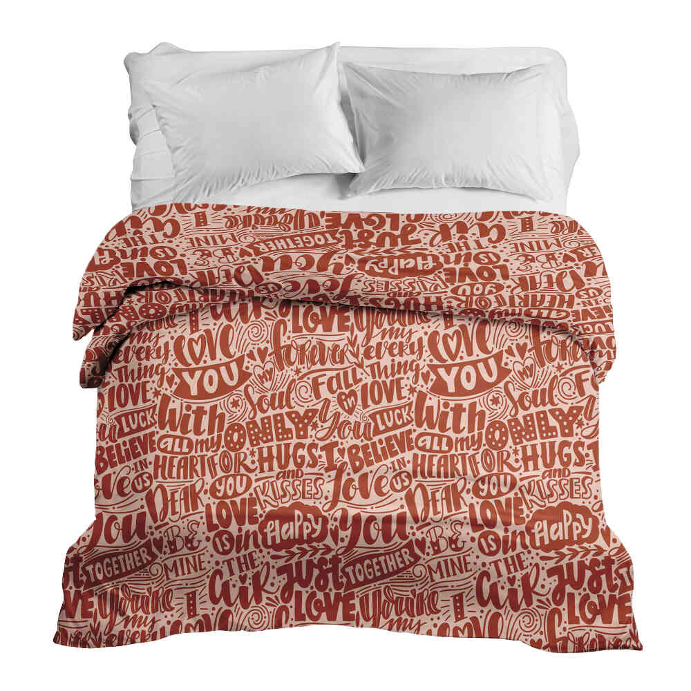 Couverture thérapeutique originale - Housse en coton Be Mine