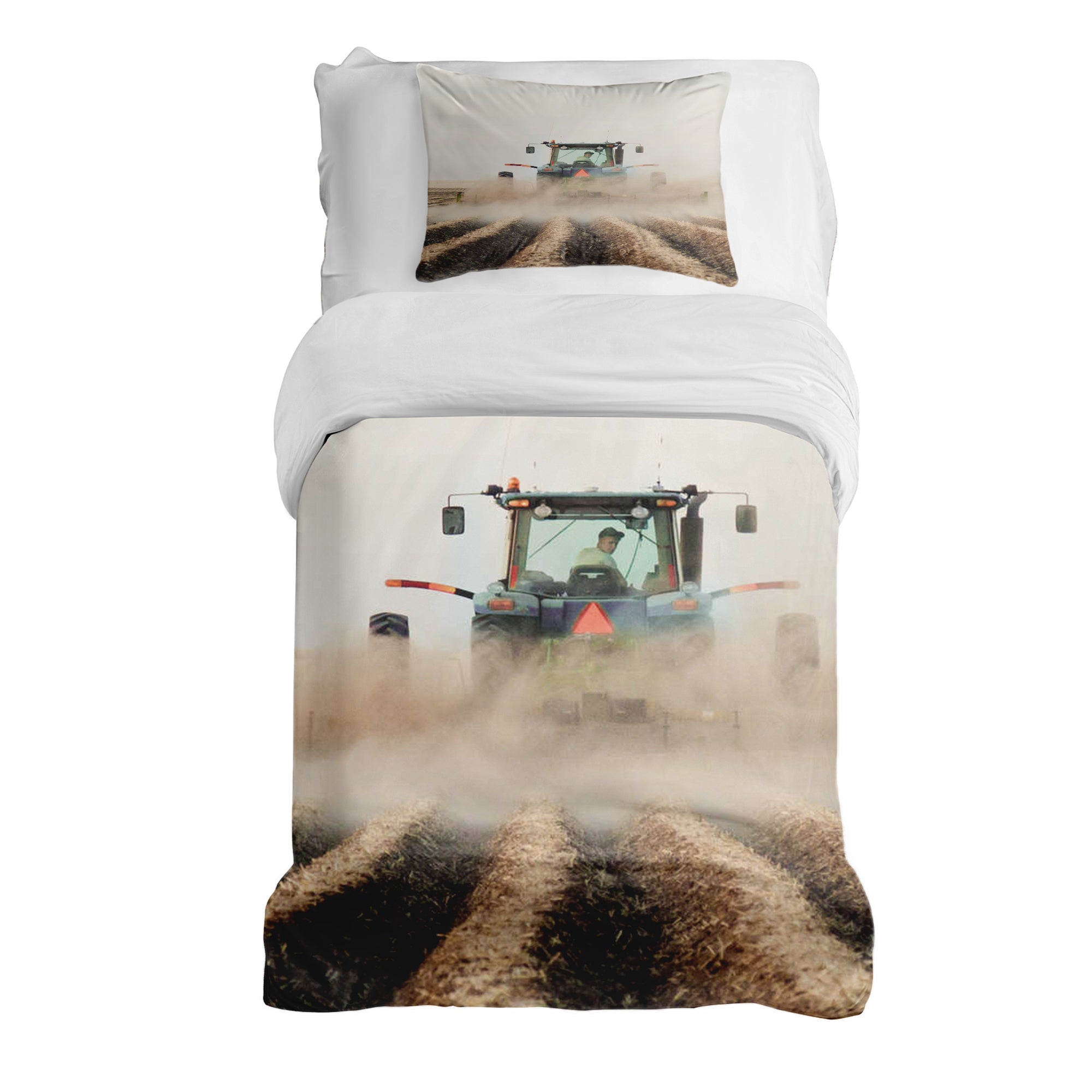 Original Therapiedecke - Ensemble de literie en coton Tracteur en Action