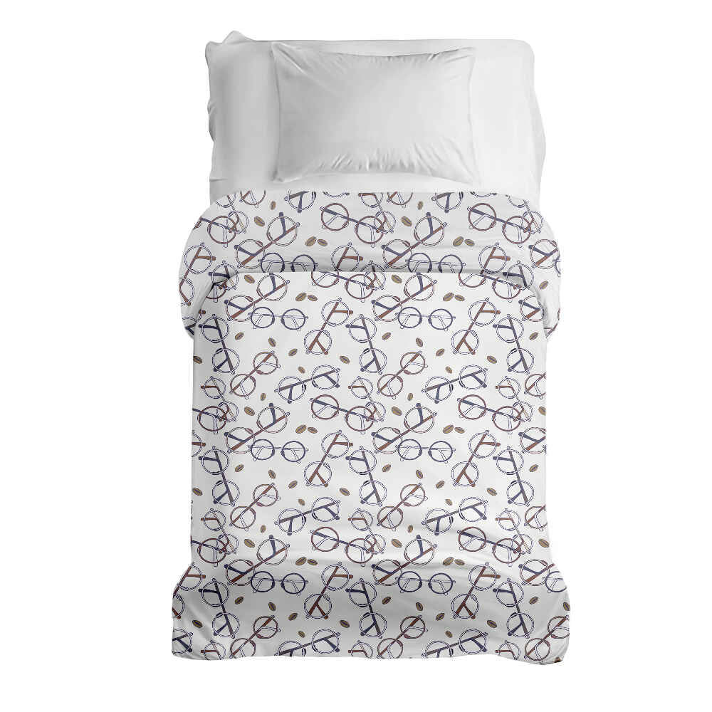 Couverture thérapeutique originale - Housse en coton avec les lunettes de Harry
