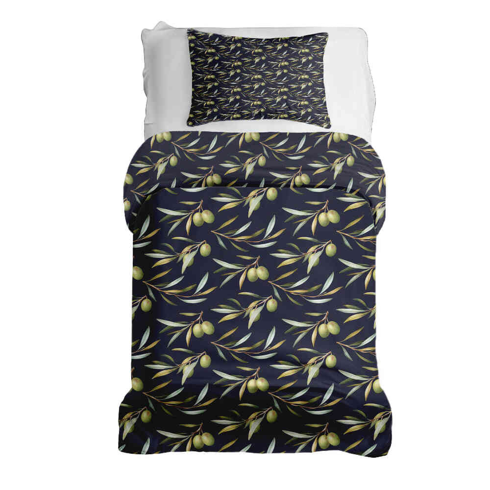 Original Therapiedecke - Ensemble de literie en coton avec olives