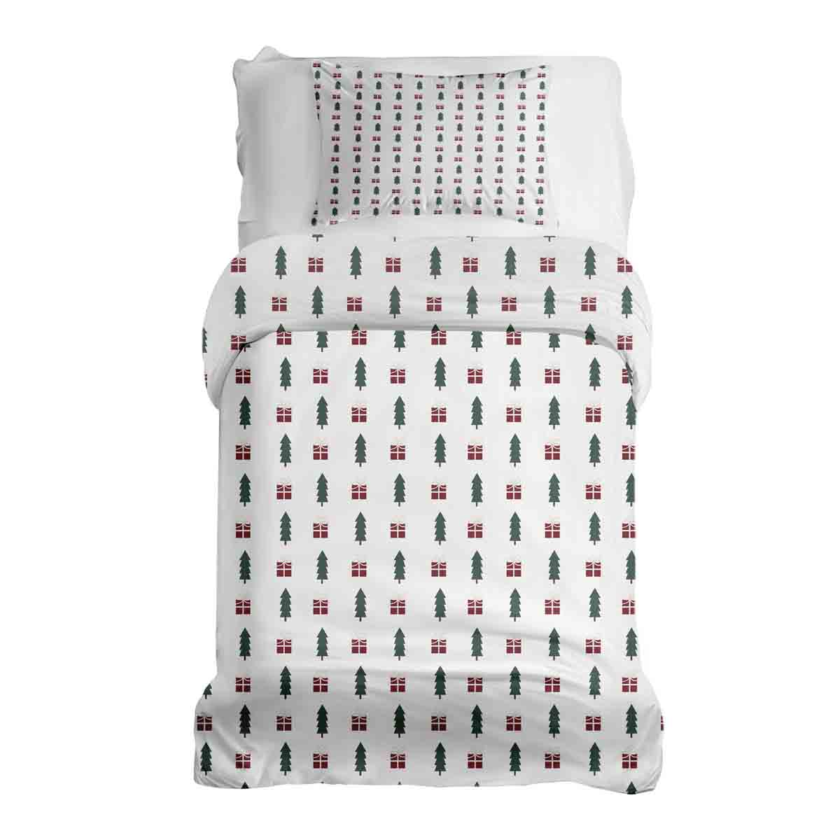 Ensemble de linge de lit couverture thérapeutique ambiance de Noël