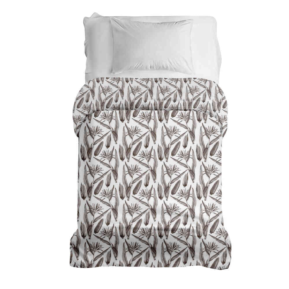 Couverture thérapeutique originale - Housse en coton blanc avec maïs
