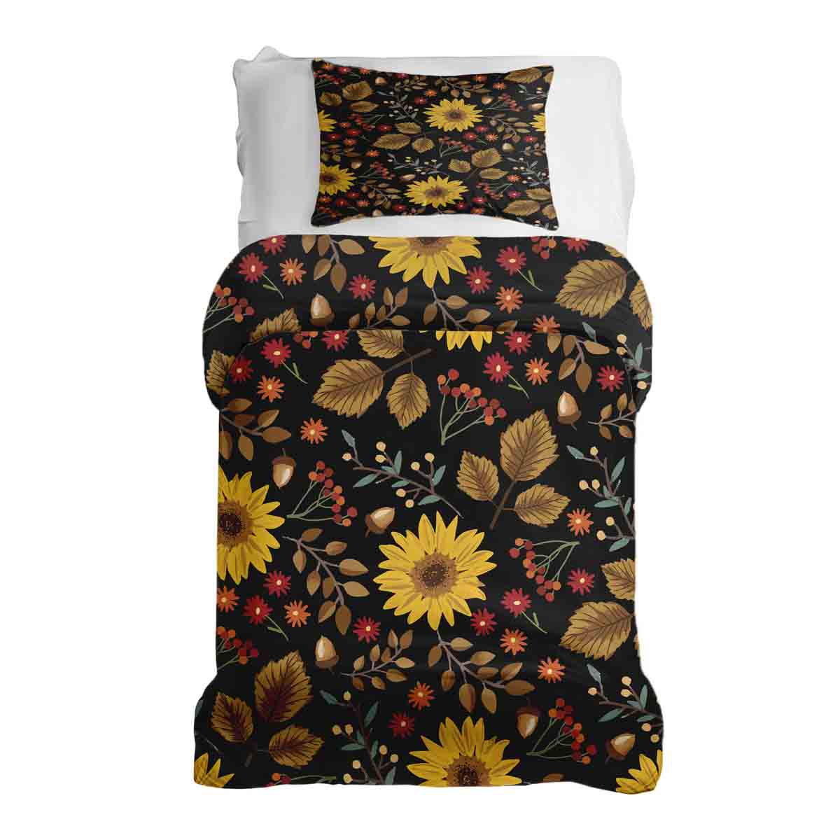 Original Therapiedecke - Ensemble de literie en coton avec tournesol