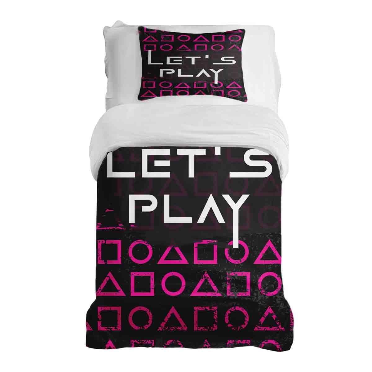 Original Therapiedecke - Ensemble de literie en coton Let's Play