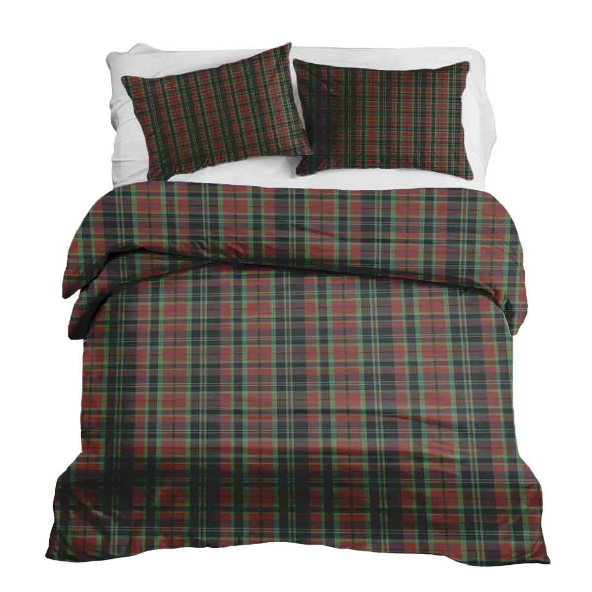 Couette de thérapie Ensemble de linge de lit motif carreaux de Noël