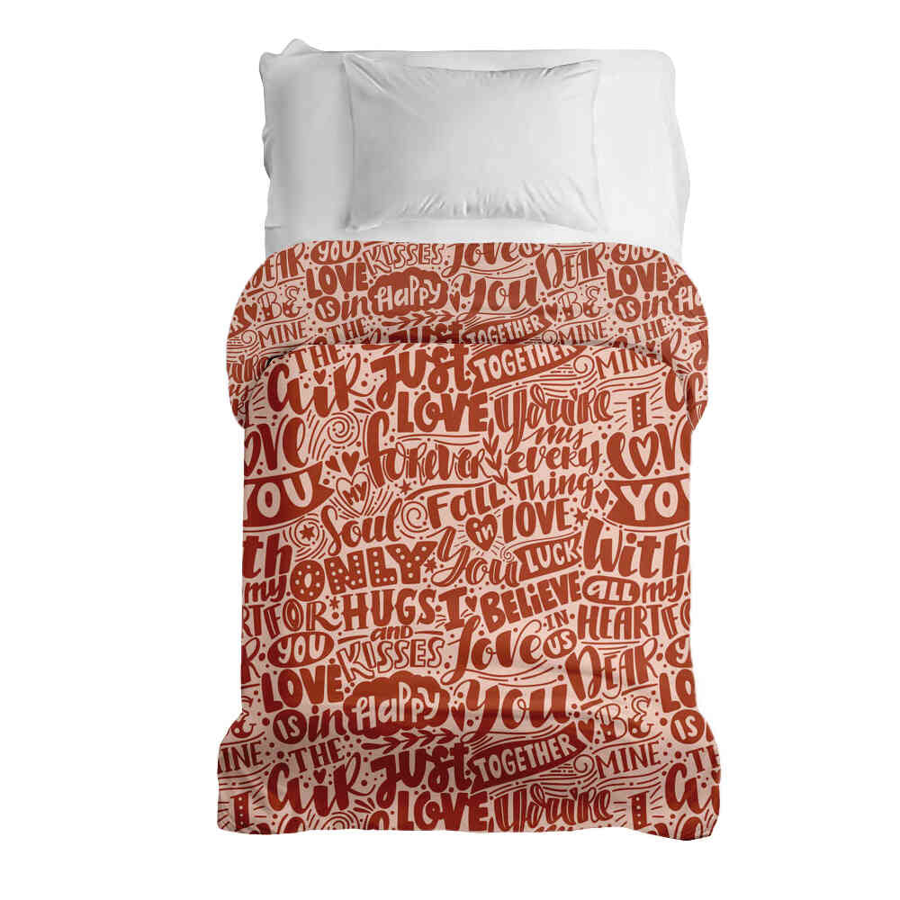 Couverture thérapeutique originale - Housse en coton Be Mine
