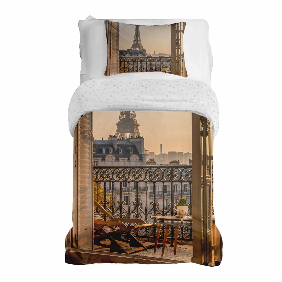 Original Therapiedecke - Ensemble de literie en coton TD jaune Paris