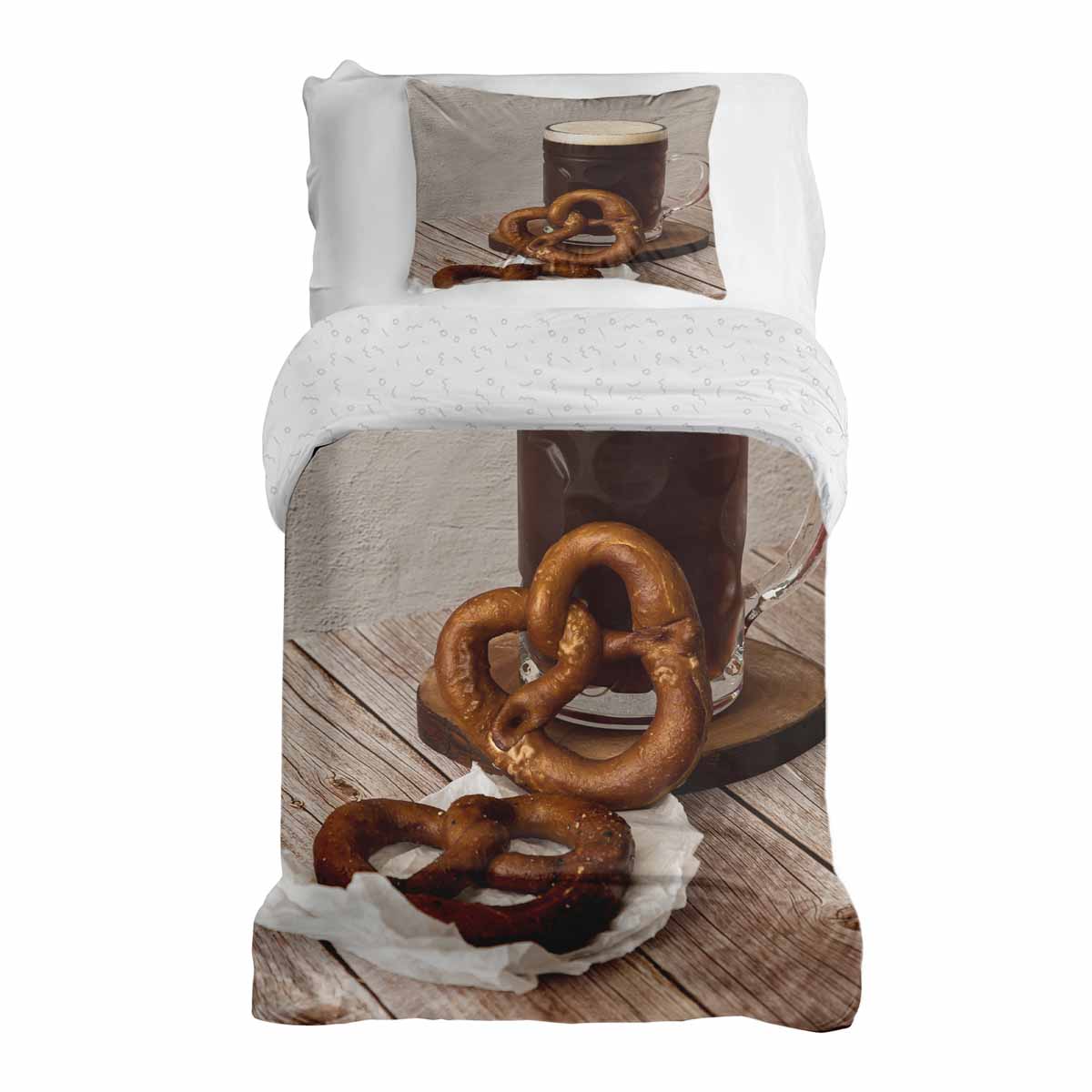 Original Therapiedecke - Ensemble de literie en coton TD avec bretzels