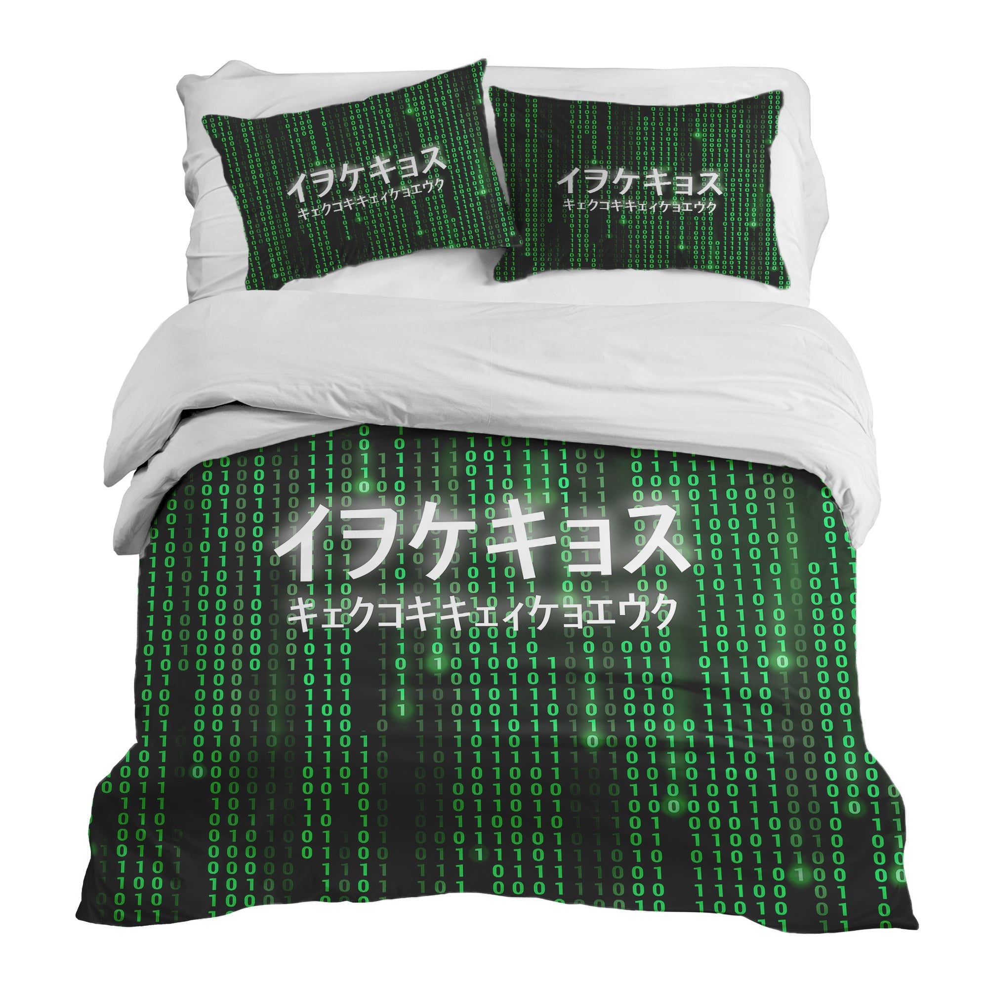 Couverture Thérapeutique Originale TD - Ensemble de Literie en Coton Vert The Matrix