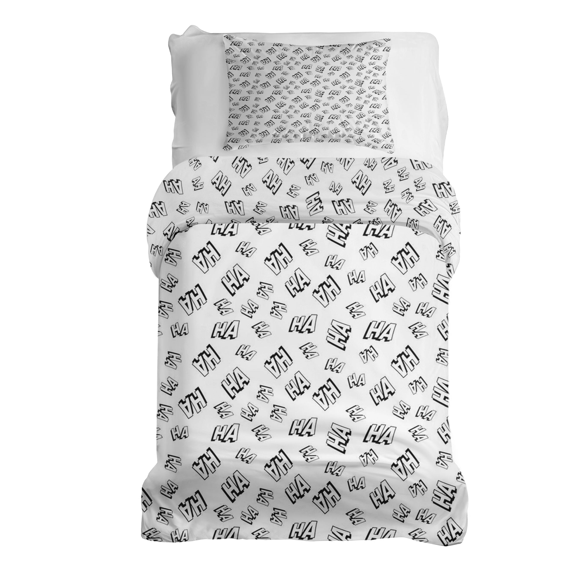 Couverture Thérapeutique Originale TD - Ensemble de Literie en Coton Blanc Ha Ha