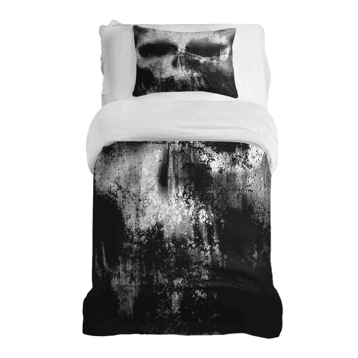 Original Therapiedecke - Ensemble de literie en coton Noir avec Motif Chiné
