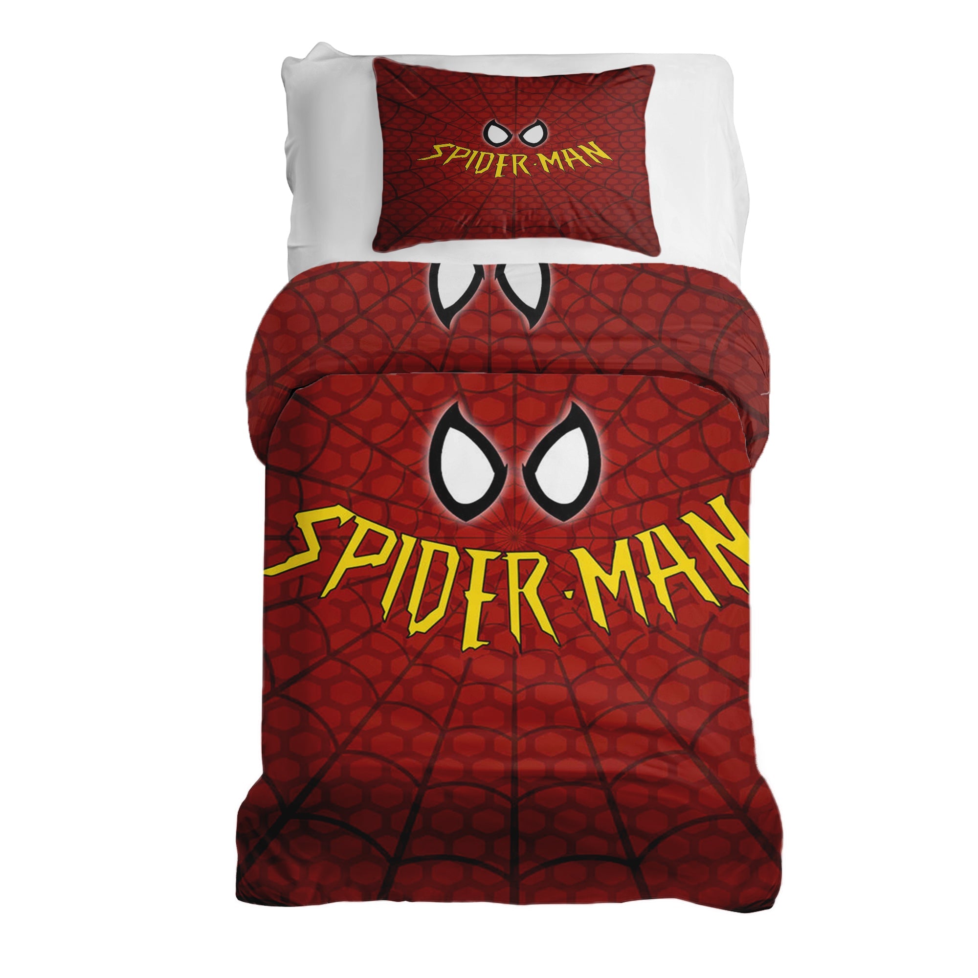Couverture Thérapeutique Originale TD - Ensemble de Literie en Coton Rouge Spiderman