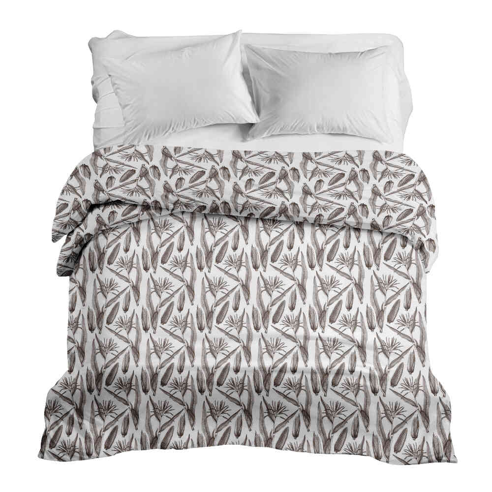 Couverture thérapeutique originale - Housse en coton blanc avec maïs