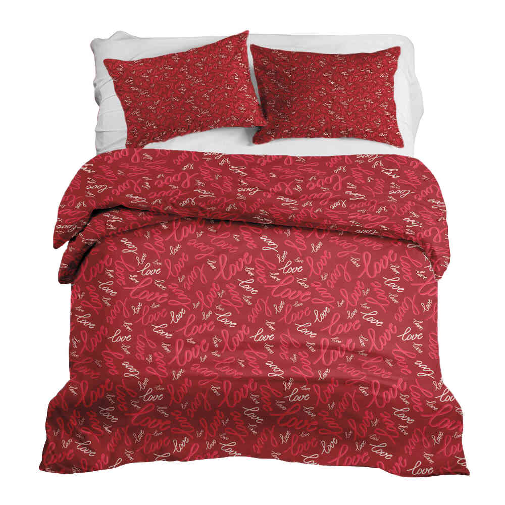 Original Therapiedecke - Ensemble de literie en coton Love Love Love