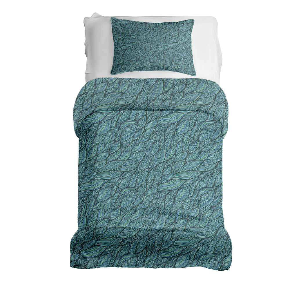 Original Therapiedecke - Ensemble de literie en coton tressage vert