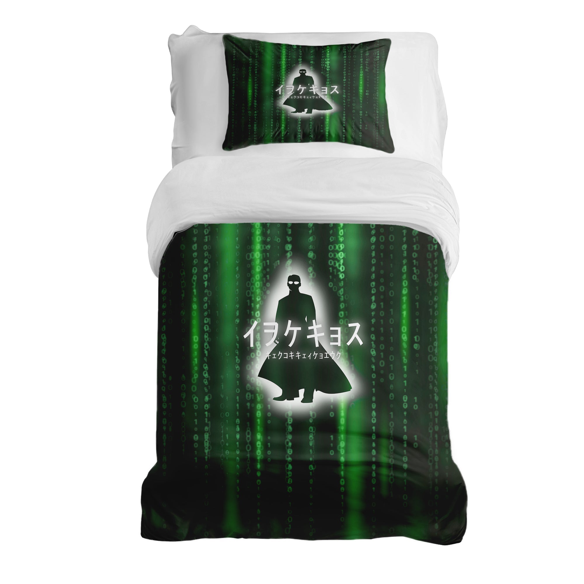 Couverture Thérapeutique Originale TD - Ensemble de Literie en Coton Vert Code Numérique