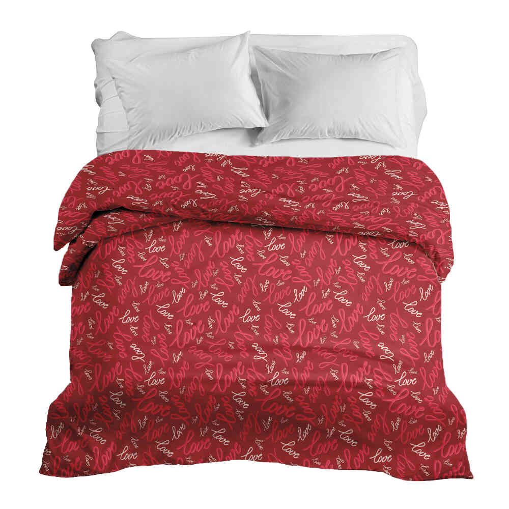 Couverture thérapeutique originale - Housse en coton Love Love Love