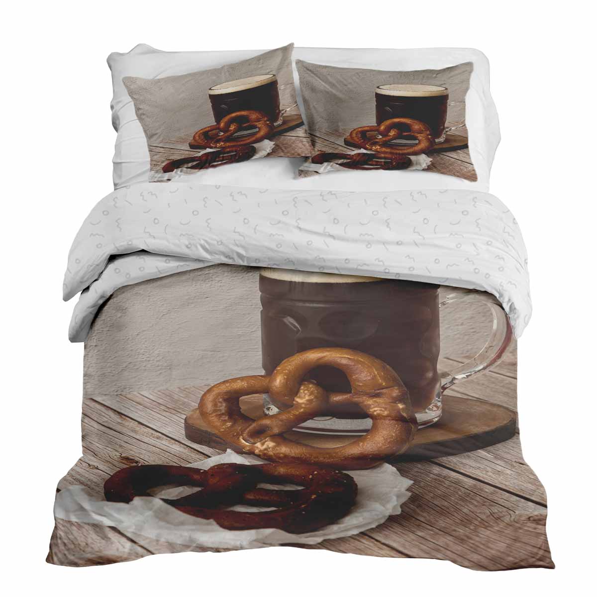 Original Therapiedecke - Ensemble de literie en coton TD avec bretzels