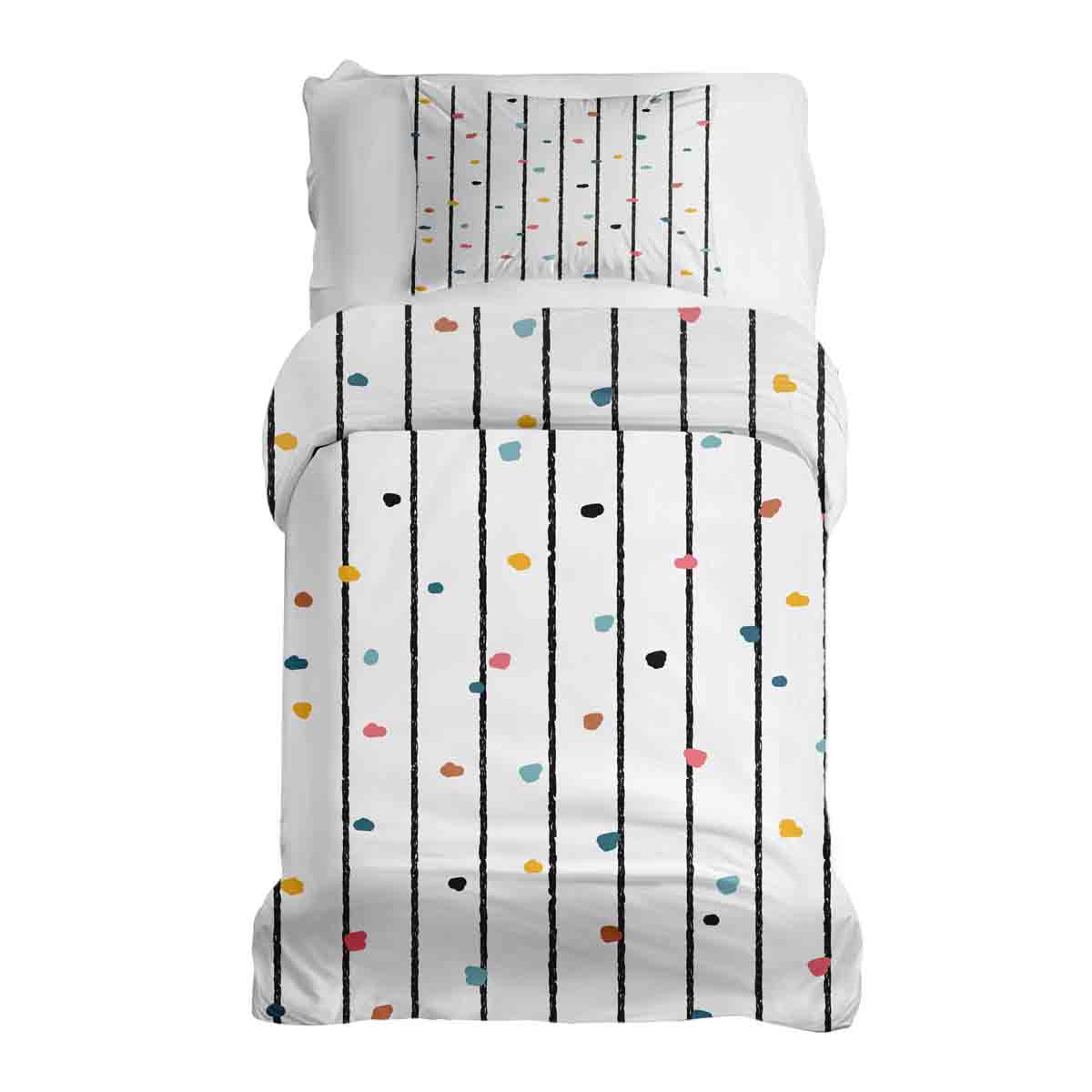 Original Therapiedecke - Ensemble de literie en coton Avec points multicolores