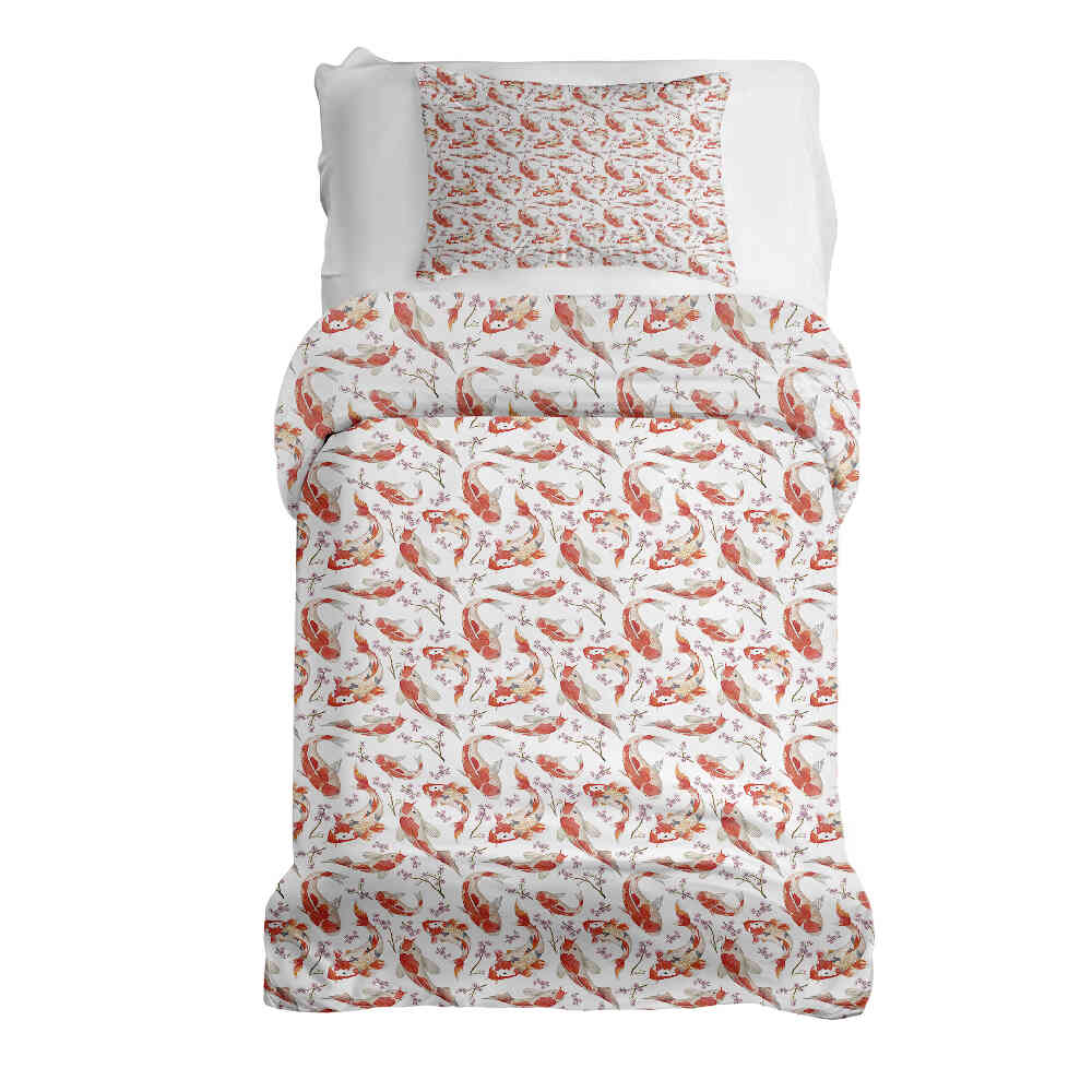 Original Therapiedecke - Ensemble de literie en coton Carpe orange